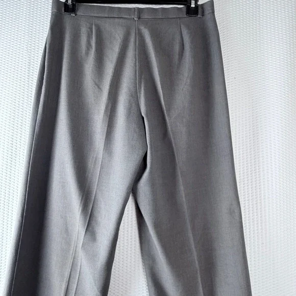 Dress barn Women Dress Pants Gray 14 Wide Leg Office Wear Business Tailored - Picture 4 of 8